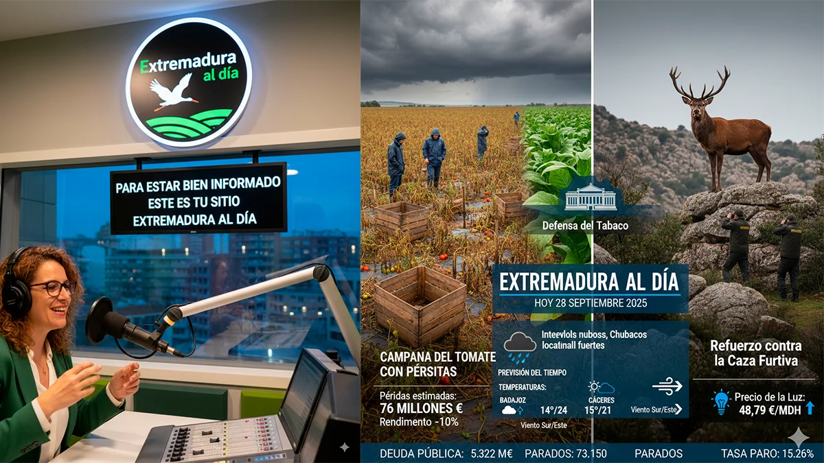 Borrasca 'Gabriel' golpea Extremadura: Lluvias, eventos cancelados y una jornada de intensa actualidad regional