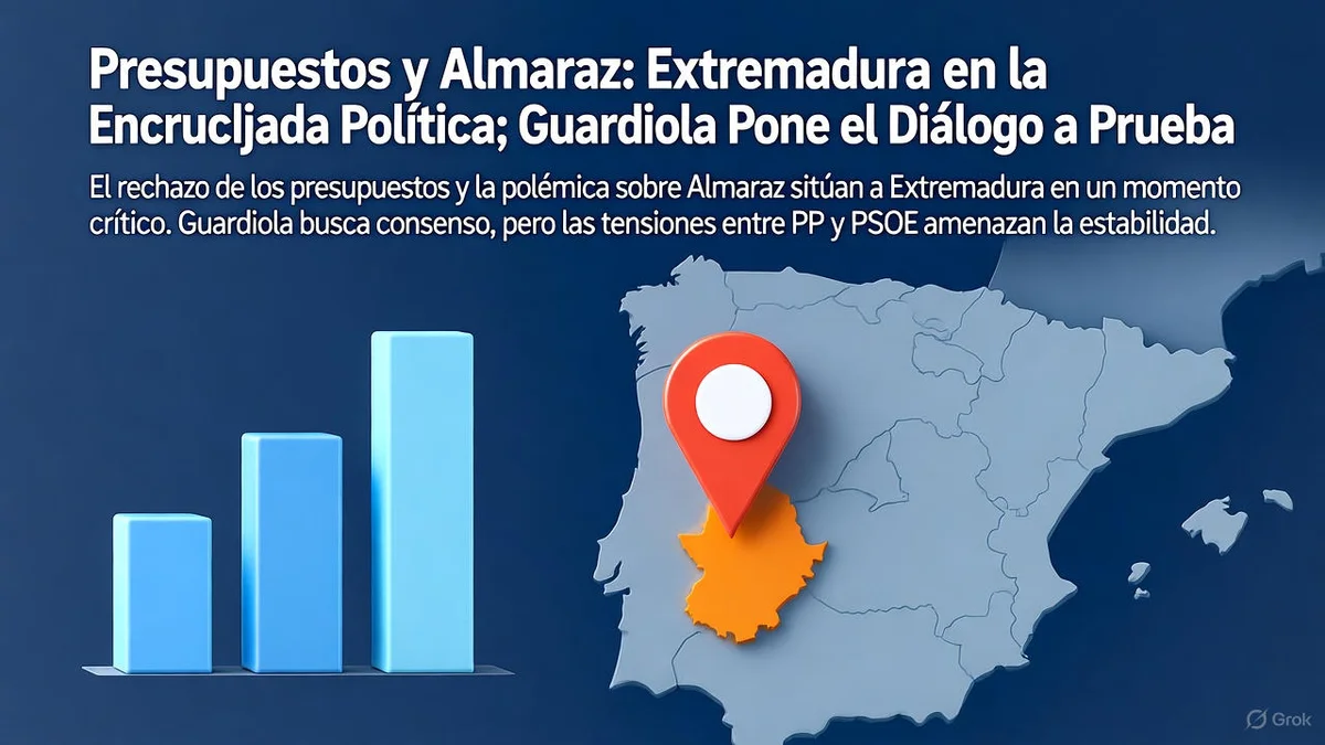 Presupuestos y Almaraz: Extremadura en la Encrucijada Política; Guardiola Pone el Diálogo a Prueba