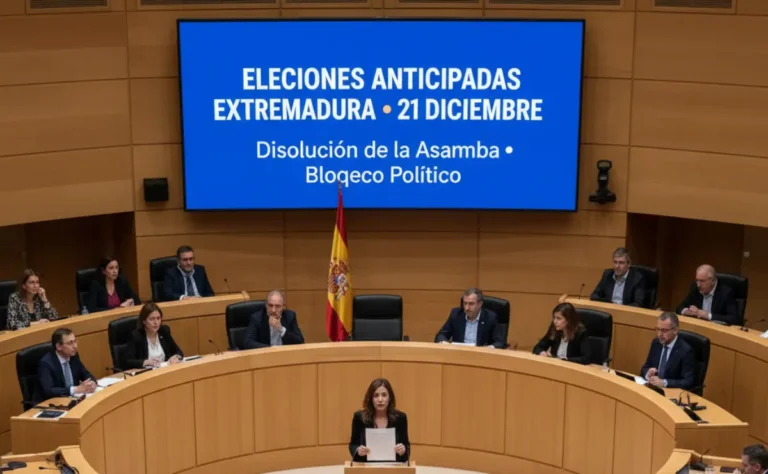 Elecciones Anticipadas Extremadura: Guardiola Disuelve la Asamblea y Fija el 21D por el Bloqueo Político