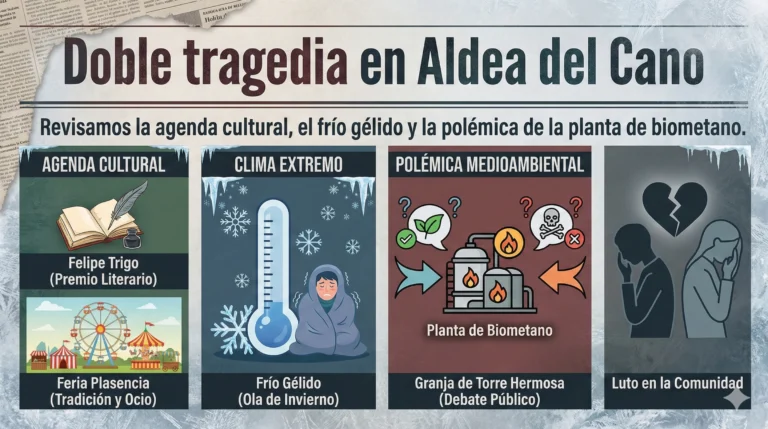 Extremadura al Día Hoy 22 N: Accidentes Mortales El Frío Persiste y la Tensión Política Aumenta con la Biometano