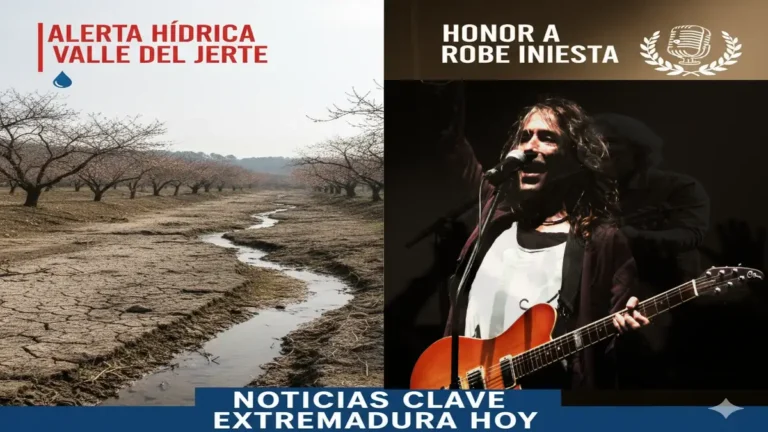Alerta Hídrica en el Valle del Jerte y Honor a Robe Iniesta: Las Noticias Clave de Extremadura Hoy