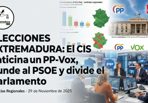 Elecciones Extremadura: El CIS vaticina un PP-Vox hunde al PSOE y divide el parlamento