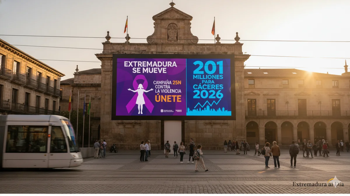 Extremadura se Mueve: Campaña 25N contra la Violencia y 201 Millones para Cáceres en 2026