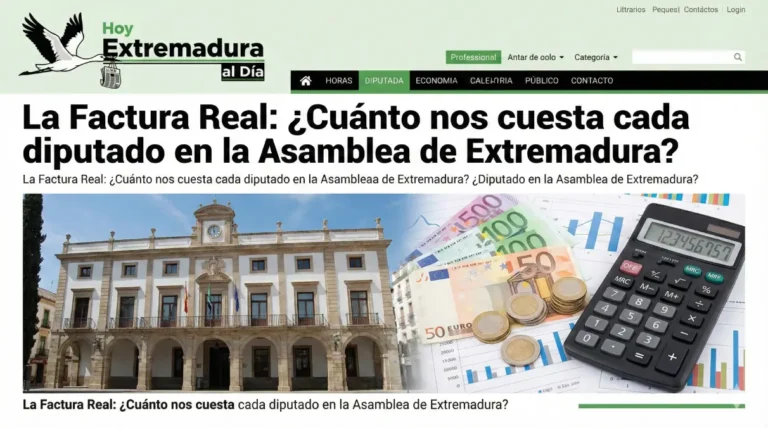 La Factura Real: ¿Cuánto nos cuesta cada diputado en la Asamblea de Extremadura?