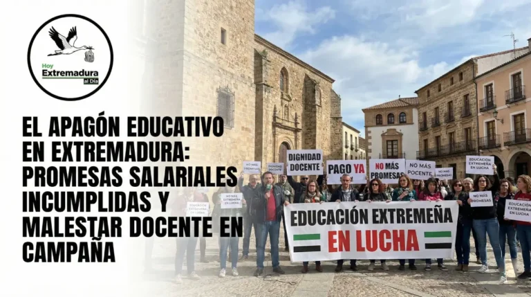 El apagón educativo en Extremadura: promesas salariales incumplidas y malestar docente en campaña