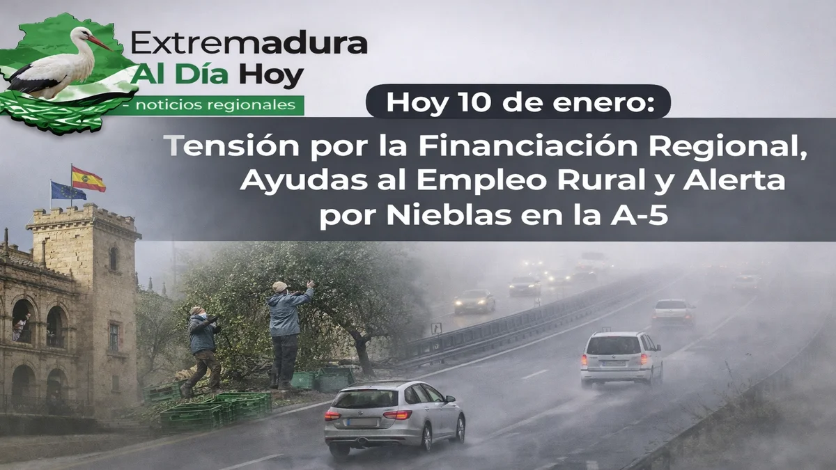 EXTREMADURA HOY 10 DE ENERO: Tensión por la Financiación Regional