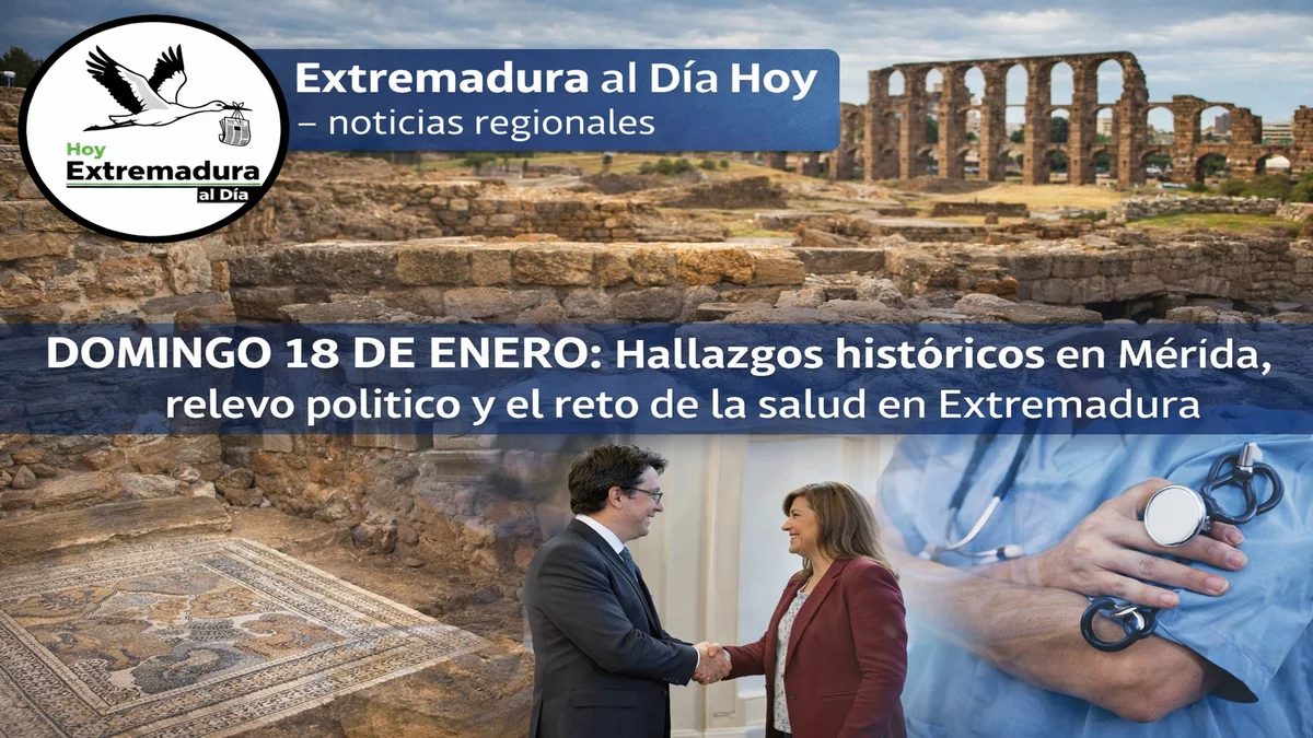DOMINGO 18 DE ENERO: Hallazgos históricos en Mérida; relevo político