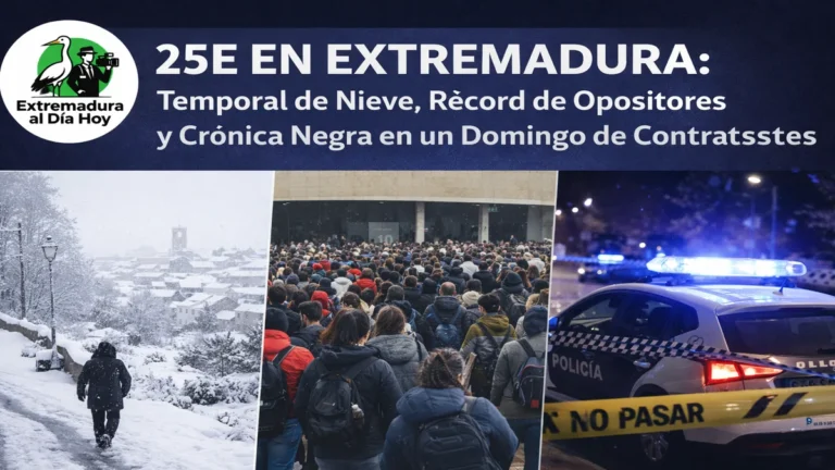 25E en Extremadura: Temporal de Nieve, Récord de Opositores