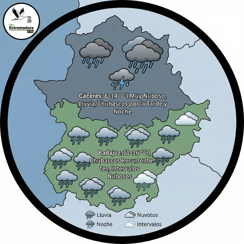 EXTREMADURA HOY 30 DE ENERO: Alerta por vientos de 70 km/h, tragedia en las carreteras y el pulso del Carnaval
