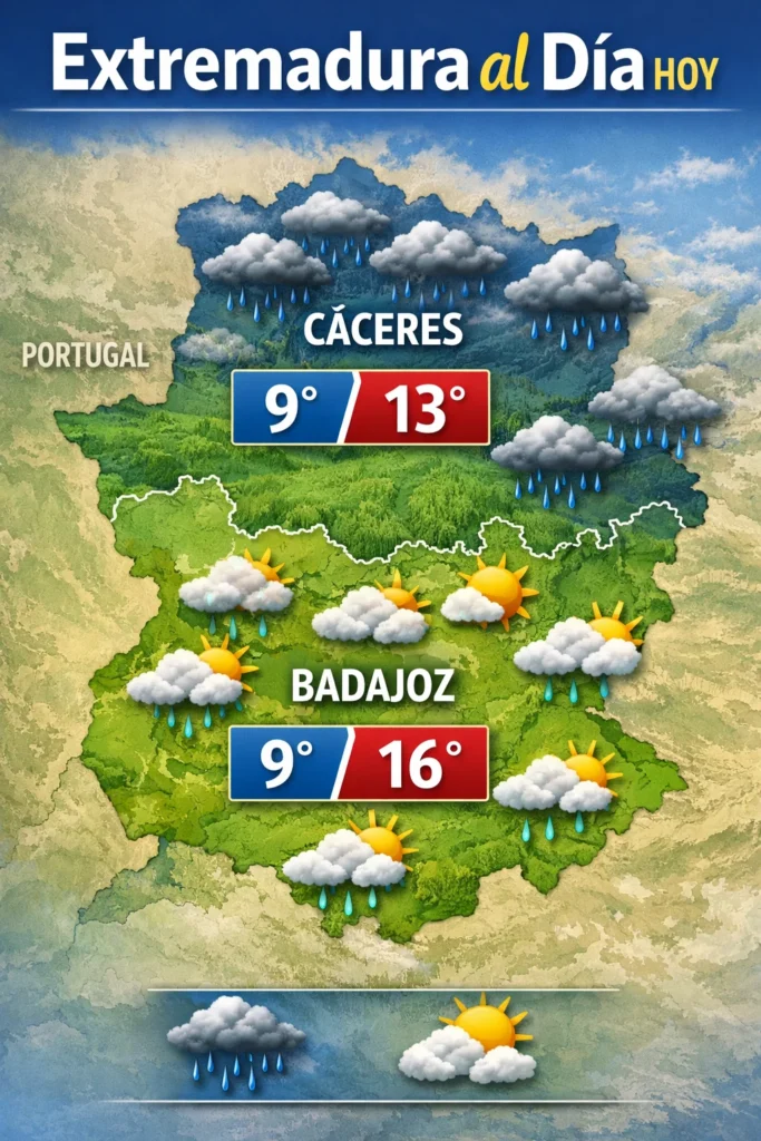 EXTREMADURA HOY 13 DE ENERO: Pulso por la Junta; Tragedia en Badajoz