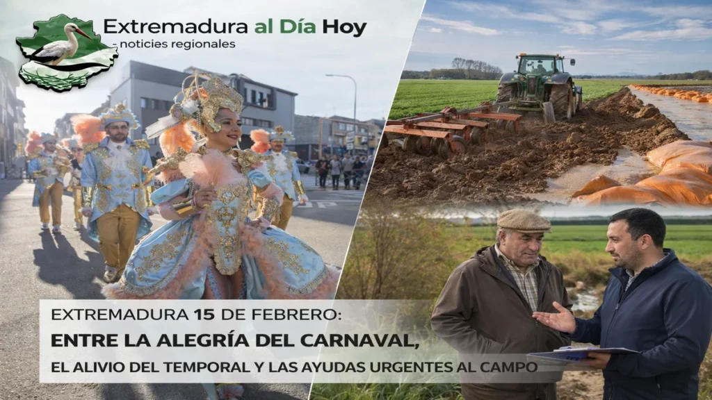 Extremadura 15 de febrero entre la alegria del carnaval y el alivio del temporal