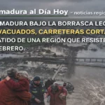 EXTREMADURA BAJO LA BORRASCA LEONARDO: MIL EVACUADOS