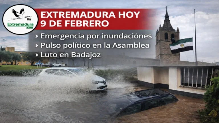 EXTREMADURA HOY 9 DE FEBRERO: Emergencia por inundaciones