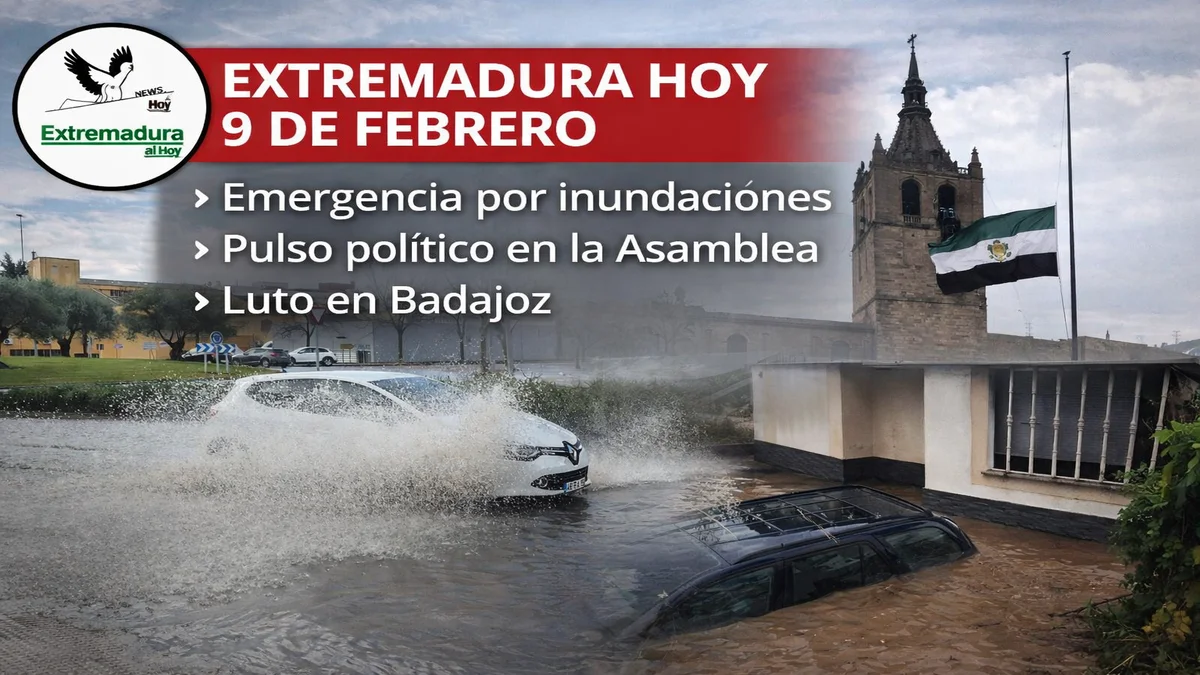 EXTREMADURA HOY 9 DE FEBRERO: Emergencia por inundaciones