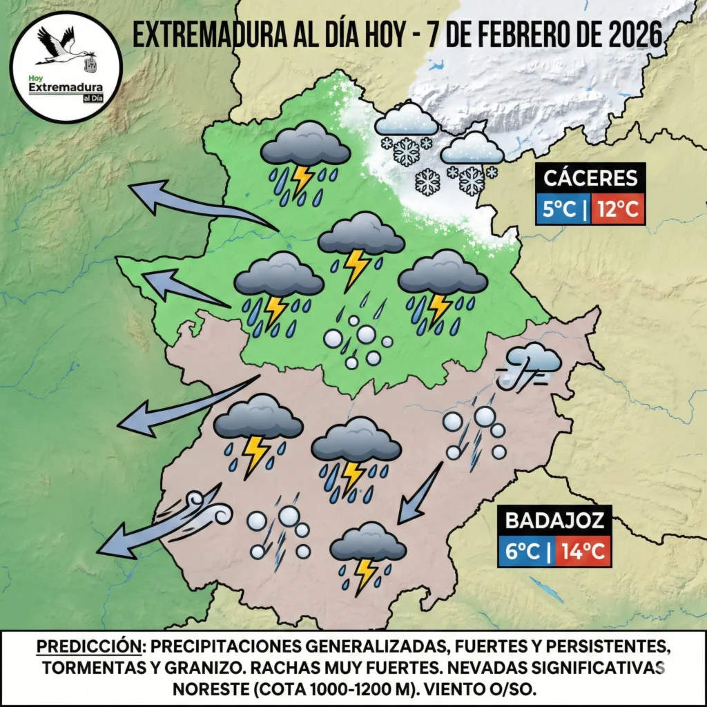 EXTREMADURA BAJO EL AZOTE DE MARTA: GUÍA COMPLETA DE ALERTAS