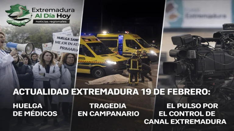 HUELGA DE MÉDICOS; TRAGEDIA EN CAMPANARIO Y EL PULSO POR EL CONTROL DE CANAL EXTREMADURA