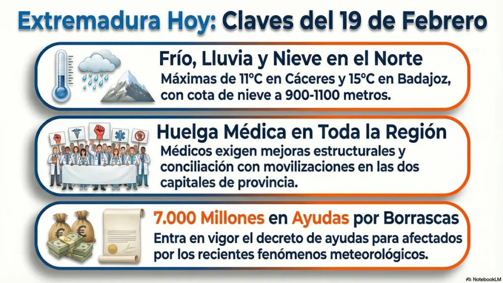 HUELGA DE MÉDICOS; TRAGEDIA EN CAMPANARIO Y EL PULSO POR EL CONTROL DE CANAL EXTREMADURA