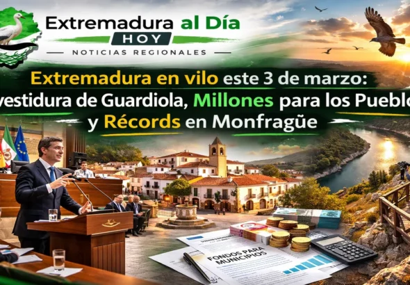 Extremadura en vilo este 3 de marzo: Investidura de Guardiola