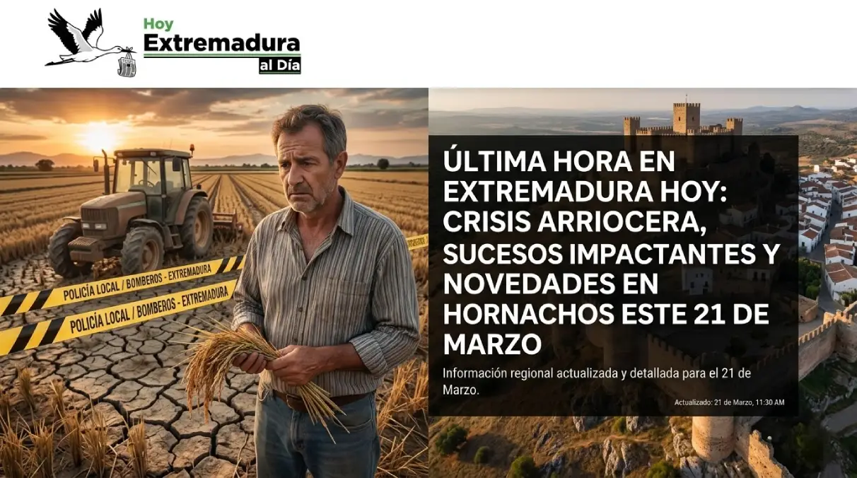 Última Hora en Extremadura Hoy: Sucesos Impactantes y Novedades en Hornachos este 21 de Marzo