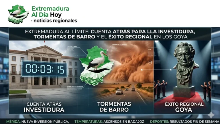 EXTREMADURA AL LÍMITE: CUENTA ATRÁS PARA LA INVESTIDURA