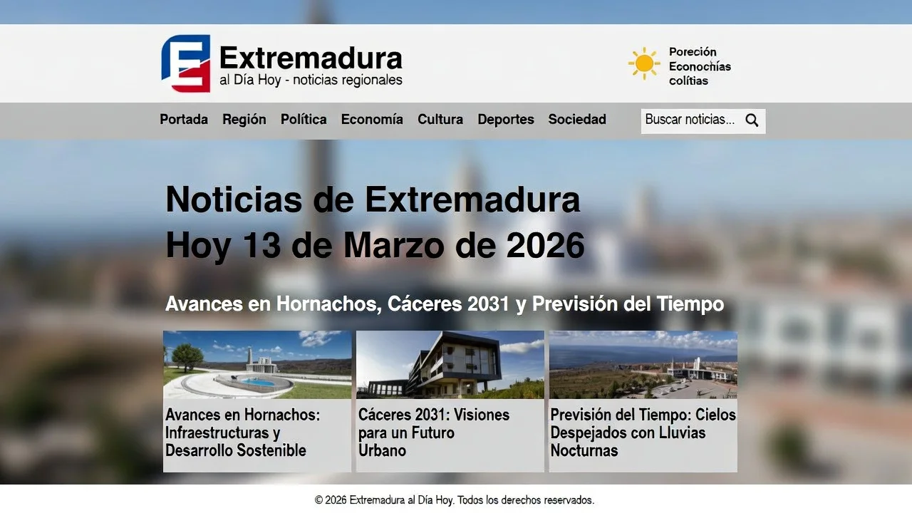 Noticias de Extremadura Hoy 13 de Marzo de 2026: Avances en Hornachos