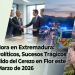 Última Hora en Extremadura: Sucesos Trágicos y el Estallido del Cerezo en Flor este 20 de Marzo de 2026