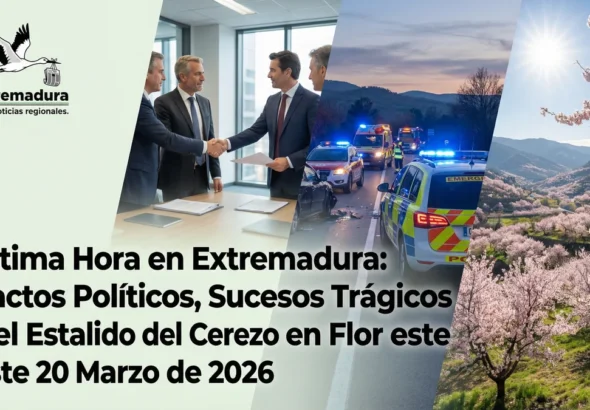 Última Hora en Extremadura: Sucesos Trágicos y el Estallido del Cerezo en Flor este 20 de Marzo de 2026