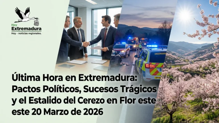 Última Hora en Extremadura: Sucesos Trágicos y el Estallido del Cerezo en Flor este 20 de Marzo de 2026