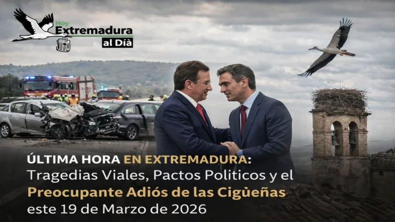 Última Hora en Extremadura: Tragedias Viales y el Preocupante Adiós de las Cigüeñas este 19 de Marzo de 2026
