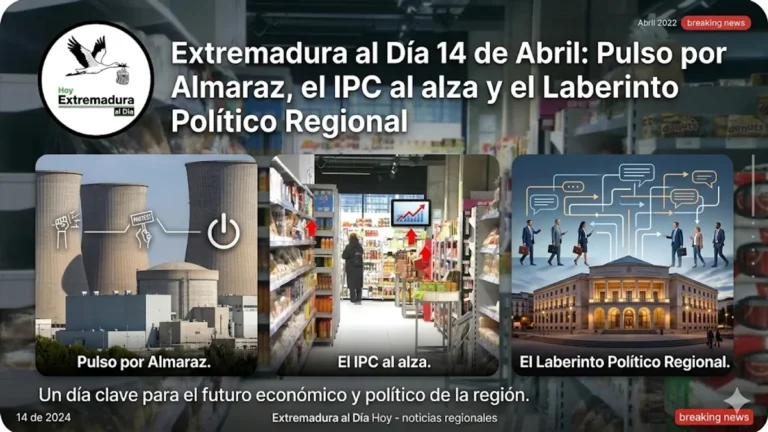 Extremadura al Día 14 de Abril: Pulso por Almaraz; el IPC al alza y el Laberinto Político Regional