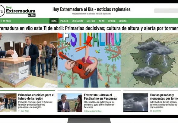 Extremadura en vilo este 11 de abril: Primarias decisivas; cultura de altura y alerta por tormentas