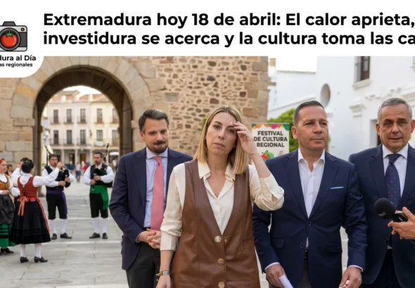 Extremadura hoy 18 de abril: El calor aprieta; la investidura se acerca y la cultura toma las calles