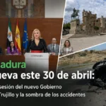 Extremadura se renueva este 30 de abril: Toma de posesión del nuevo Gobierno; récords en Trujillo y la sombra de los accidentes