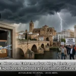 Última Hora en Extremadura Hoy: Alerta por Tormentas; el Gran Expolio en Badajoz y Tensión Política este 28 de Abril