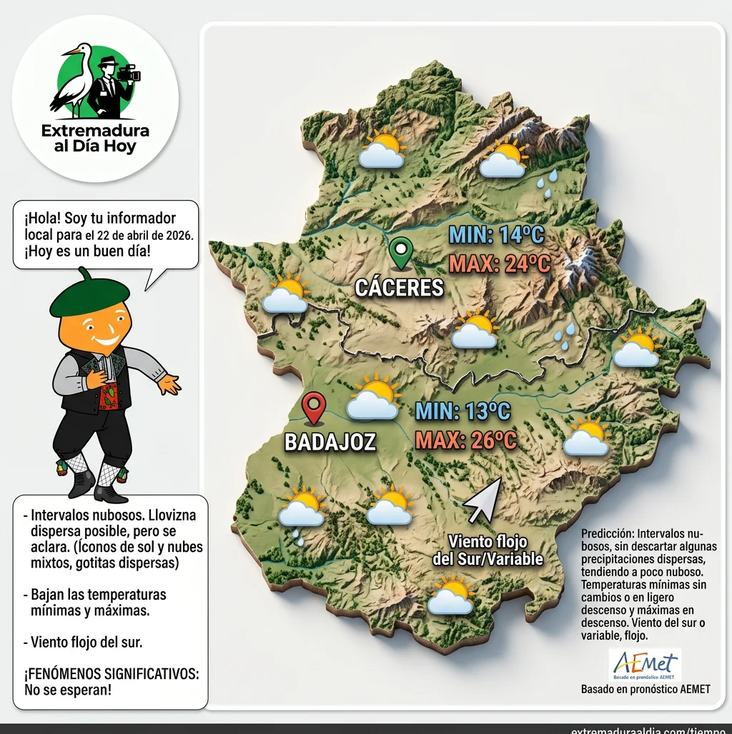 Imagen del tiempo 22 abril