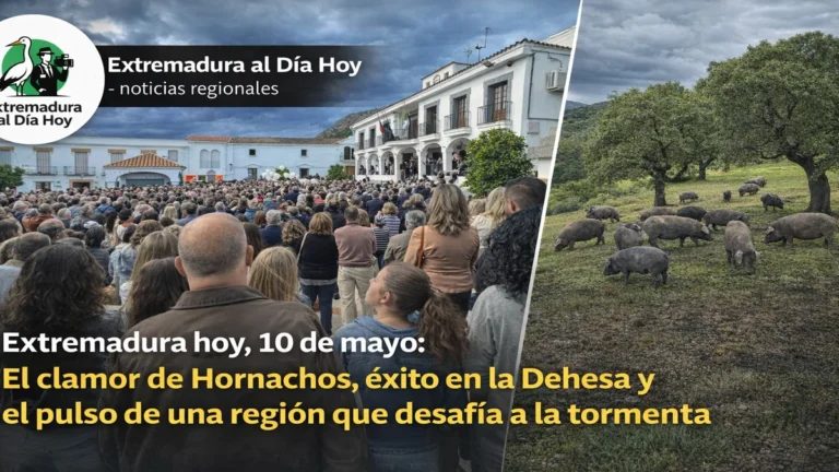 Extremadura hoy 10 de mayo: El clamor de Hornachos; éxito en la Dehesa y el pulso de una región que desafía a la tormenta