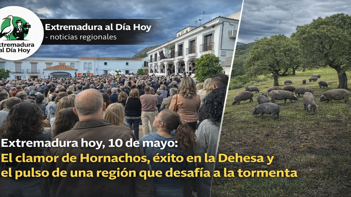Extremadura hoy 10 de mayo: El clamor de Hornachos; éxito en la Dehesa y el pulso de una región que desafía a la tormenta