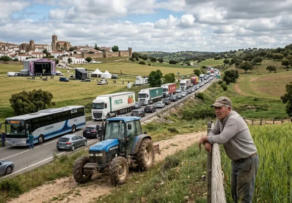 Extremadura hoy 11 de mayo: El colapso del transporte; la incertidumbre del campo y la resaca cultural