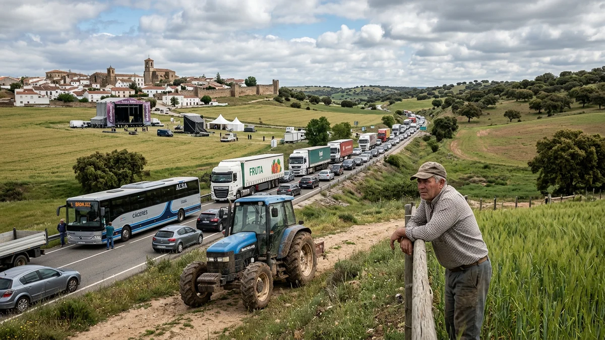 Extremadura hoy 11 de mayo: El colapso del transporte; la incertidumbre del campo y la resaca cultural