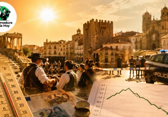 Extremadura hoy 12 junio calor extremo, alivio del IPC, sucesos y cultura marcan el pulso regional