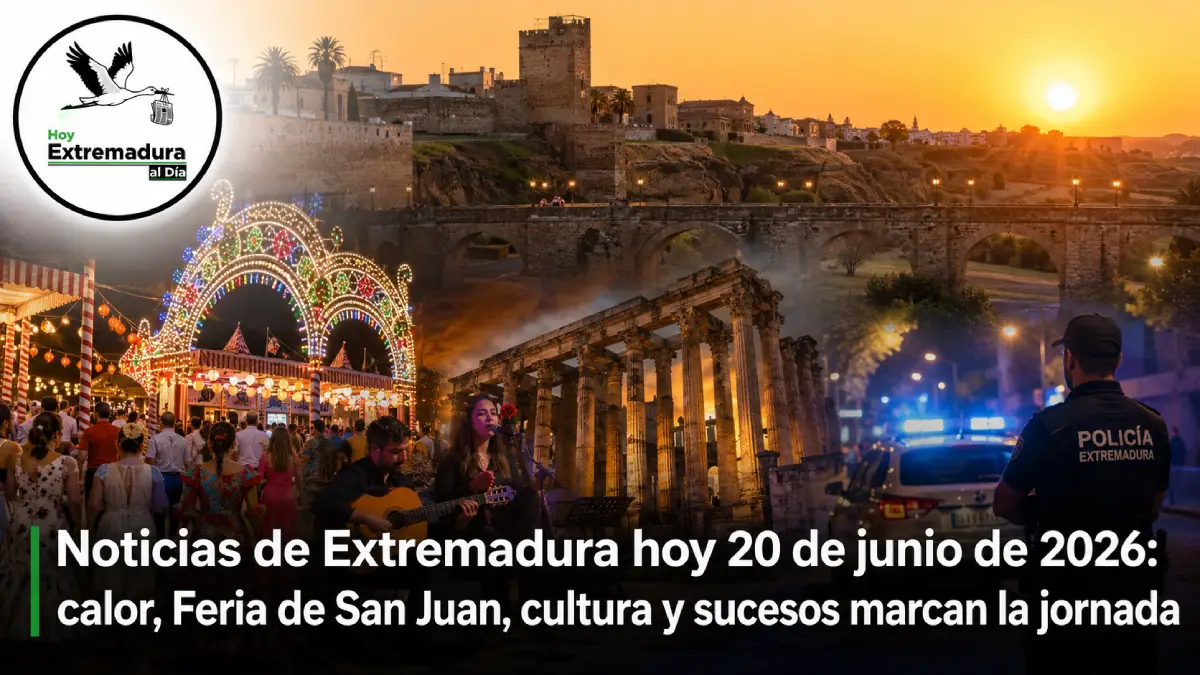 Noticias de Extremadura hoy 20 de junio de 2026