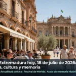 Noticias de Extremadura hoy 18 de julio de 2026: calor, política, cultura y memoria